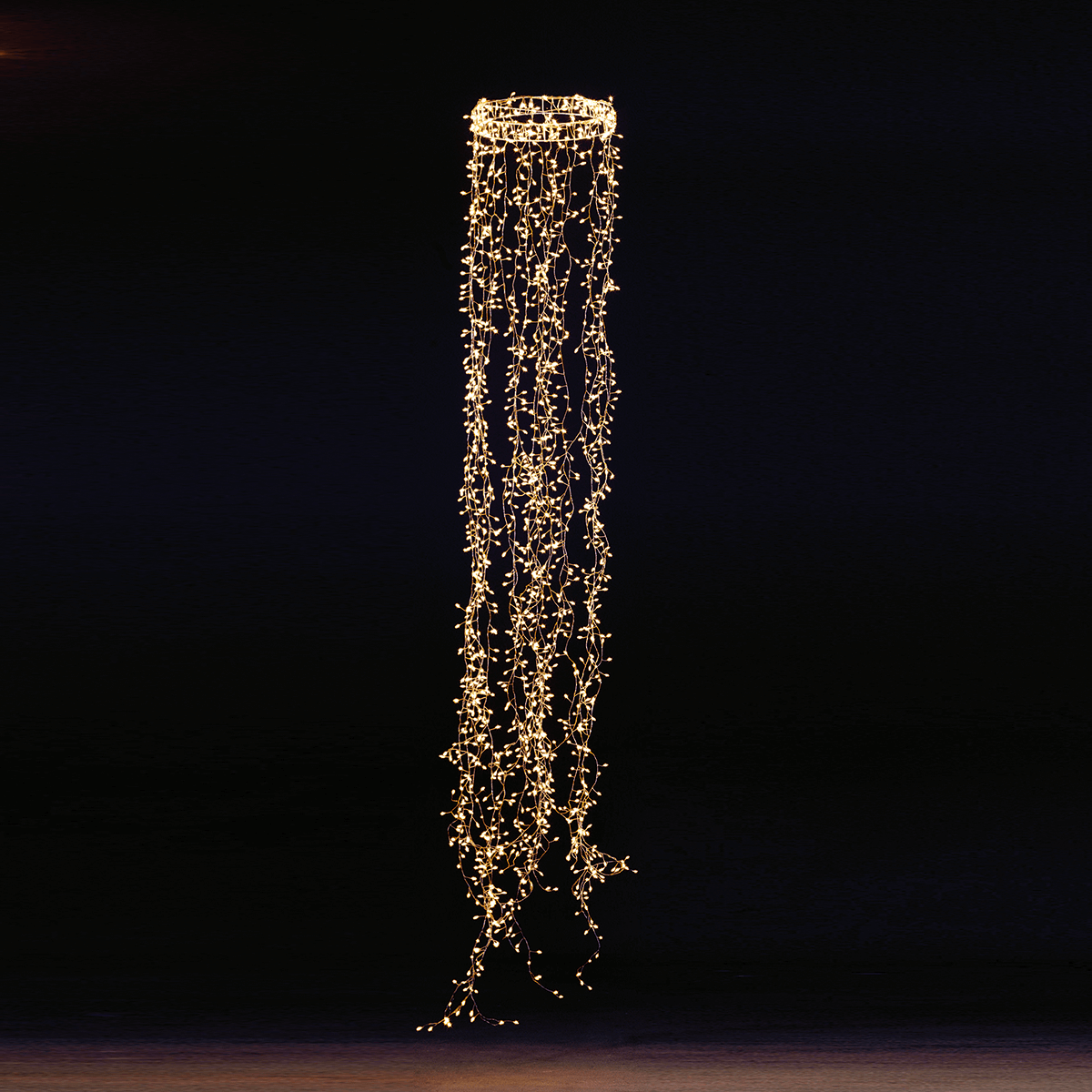 LED wire light ring "Fireworks", length 185 cm, Ø 30 cm - 1