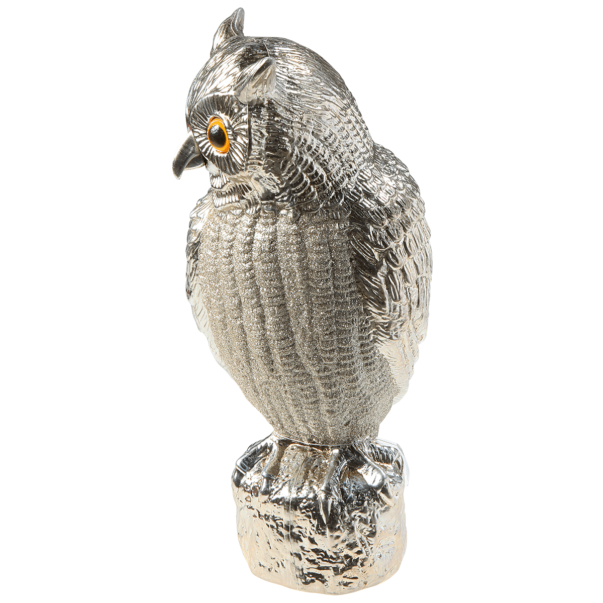 Decorative figure Owl 43 cm champagne colour - 1
