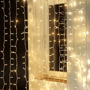 Rideau lumineux LED Profi système IP67, 500 cm sans câble d'alimentation, blanc