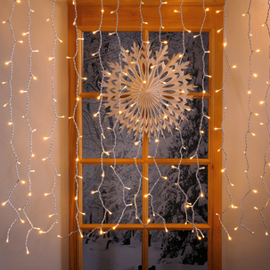 Cortina de luces LED para uso profesional Sistema IP20, 600 LED, 300 x 200 cm, sin cable