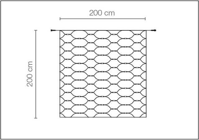 LED professional light net system IP20, 300 LED, 200 x 200 cm, without cable - 5
