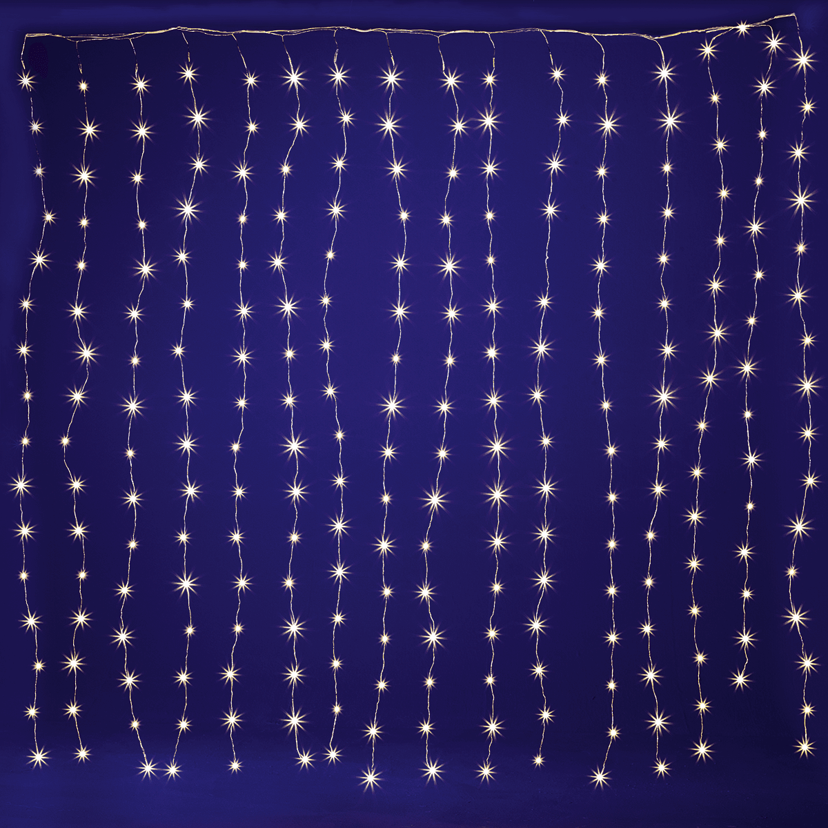 Cortina de luces de alambre LED para exteriores, 300 x 200 cm - 1