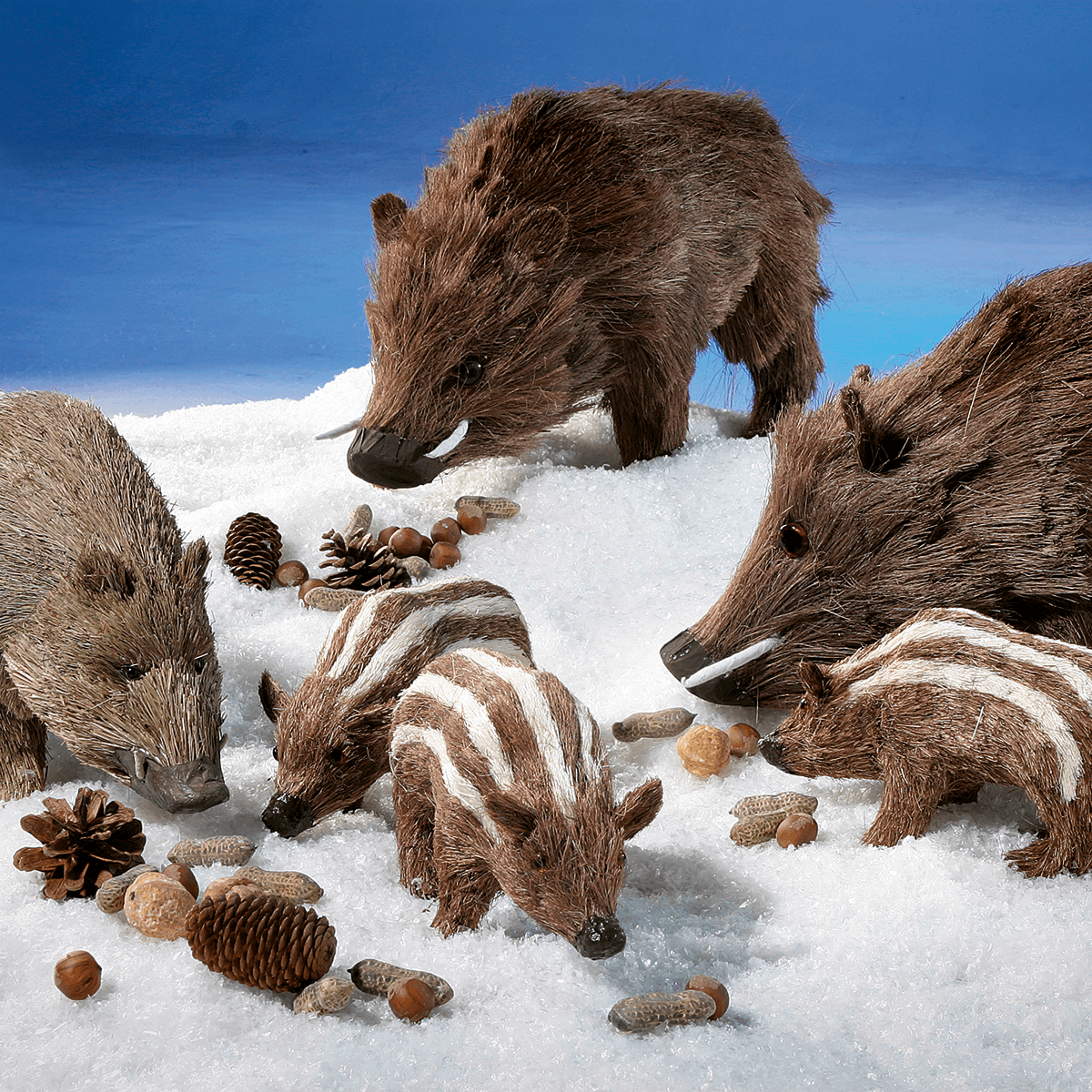 Decorative young boar length 25 cm - 8