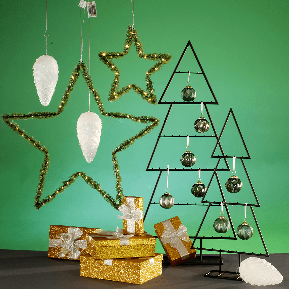 Sapin métallique haut. 110 cm - 6