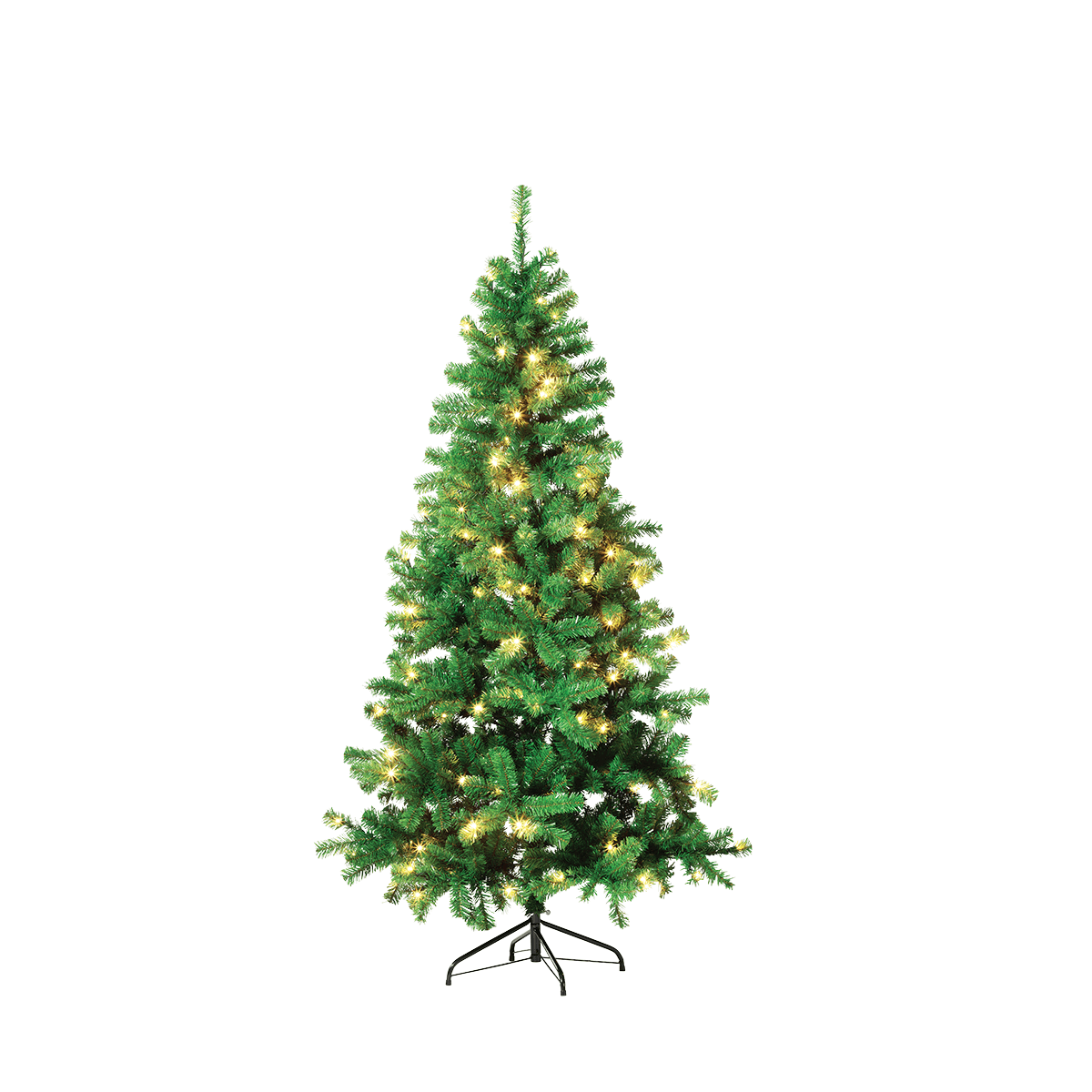 Schmaler, künstlicher Weihnachtsbaum mit LED 210 cm - 0