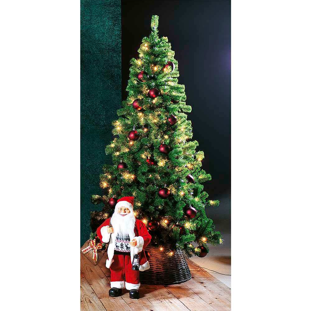 Schmaler, künstlicher Weihnachtsbaum mit LED 210 cm - 4