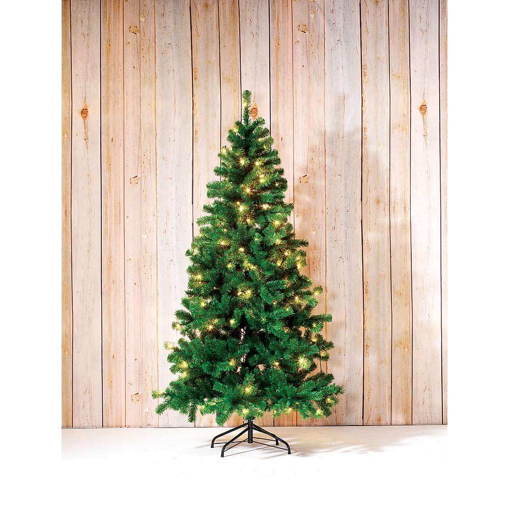 Narrow Artificial Christmas Tree with LED 240 cm - 4