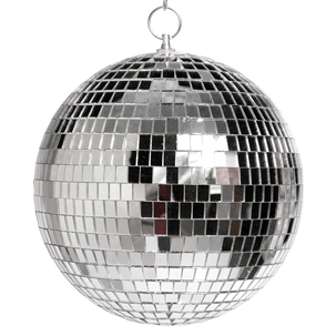 Bola de discoteca plateada, Ø 20 cm