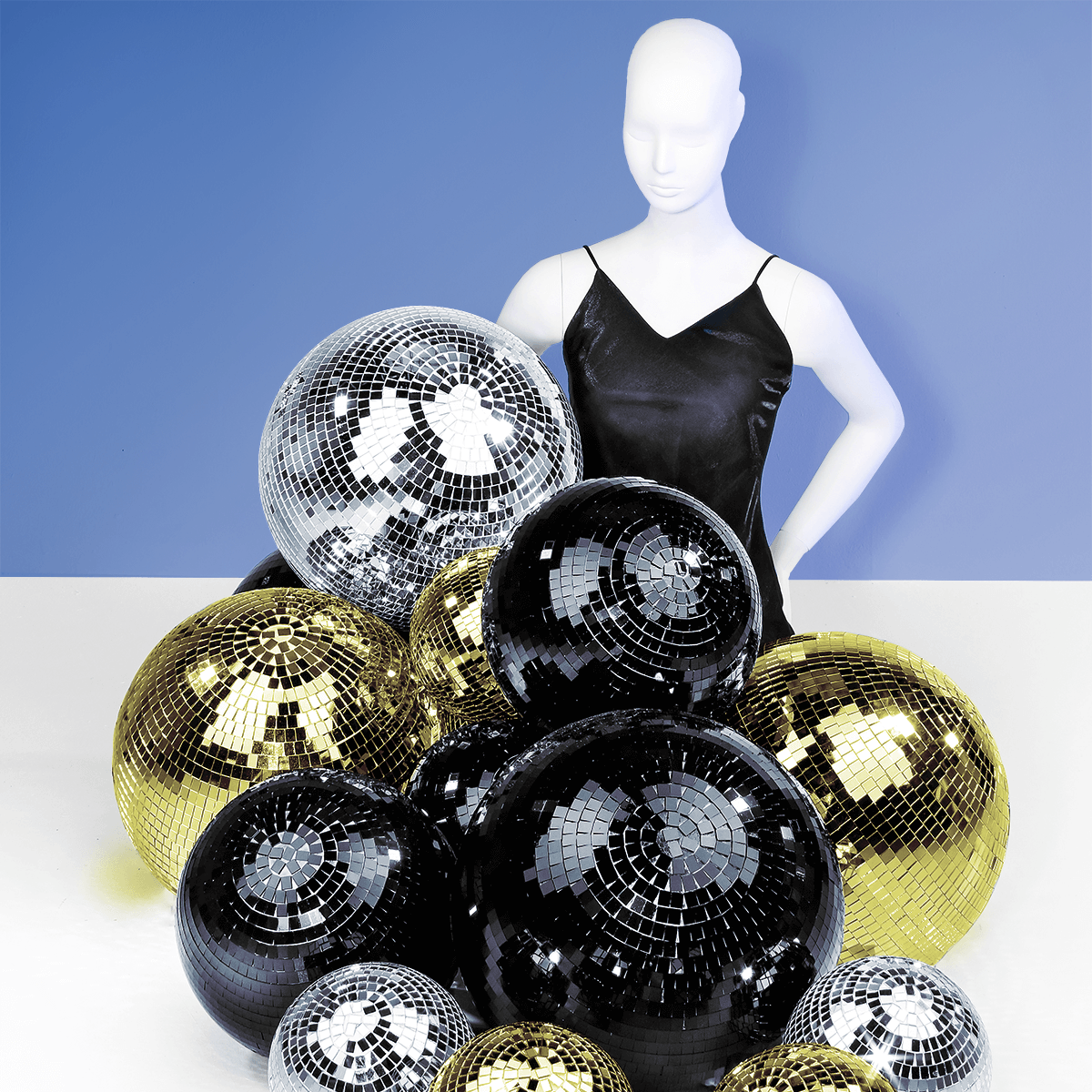 Discokugel gold, 20 cm Ø - 2