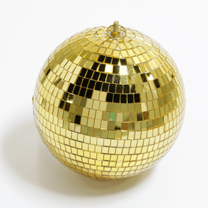 Boule miroitante déco, dorée, Ø 20 cm