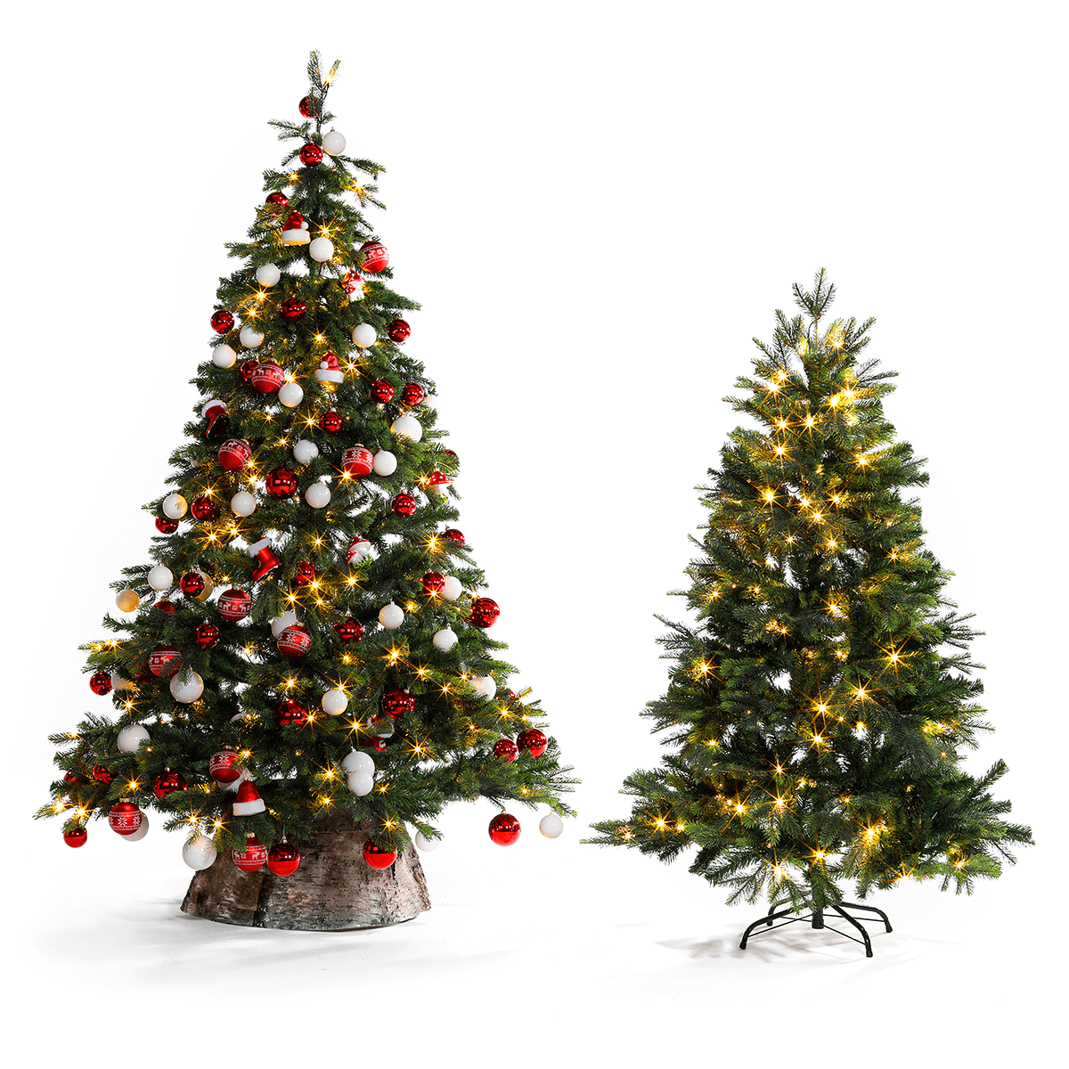 Arbre de Noël artificiel Sapin noble avec LED 210 cm - 6