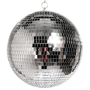 Bola de discoteca plateada, Ø 30 cm