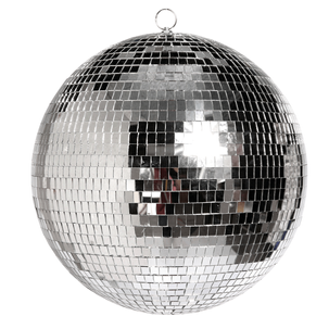 Bola de discoteca plateada, Ø 40 cm