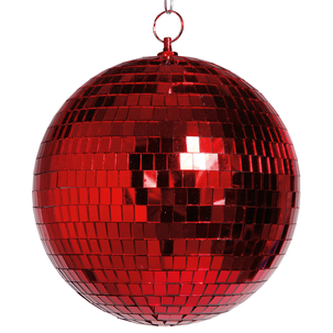 Bola de discoteca roja, Ø 40 cm