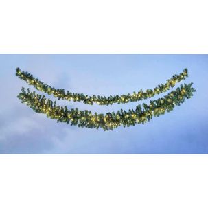 Guirnalda de abeto Basic, LED, 270 cm, Ø 30 cm