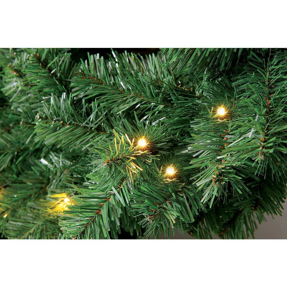 Fir wreath Basic LED, Ø 60 cm, semi three-dimensional - 1