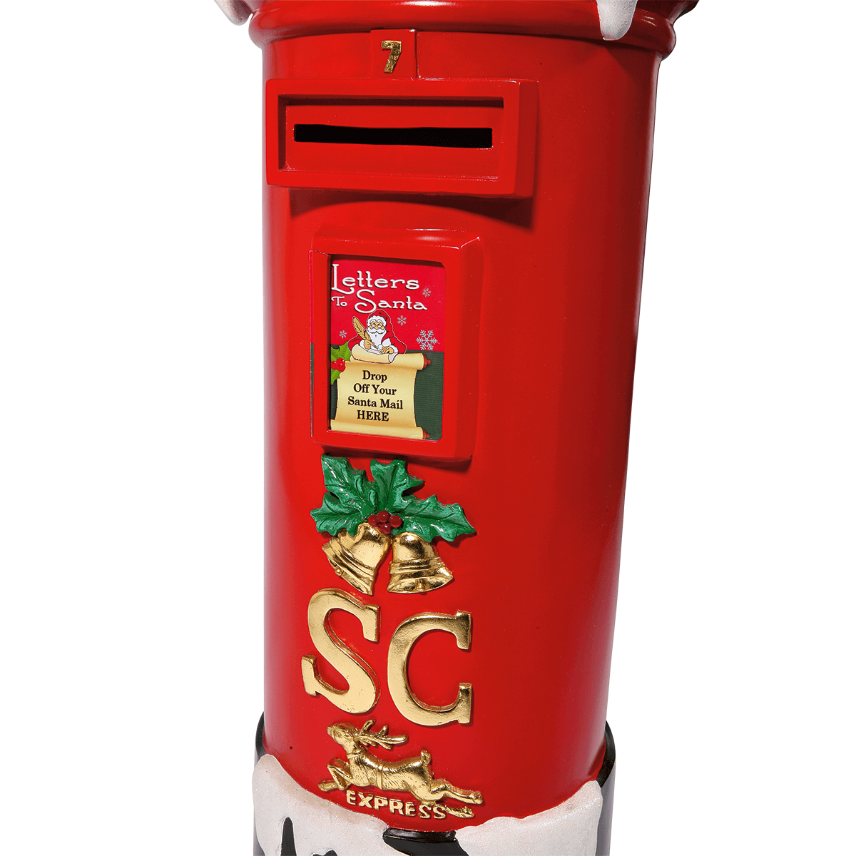 Deko Briefkasten Weihnachtsmann, 100 cm hoch - 1