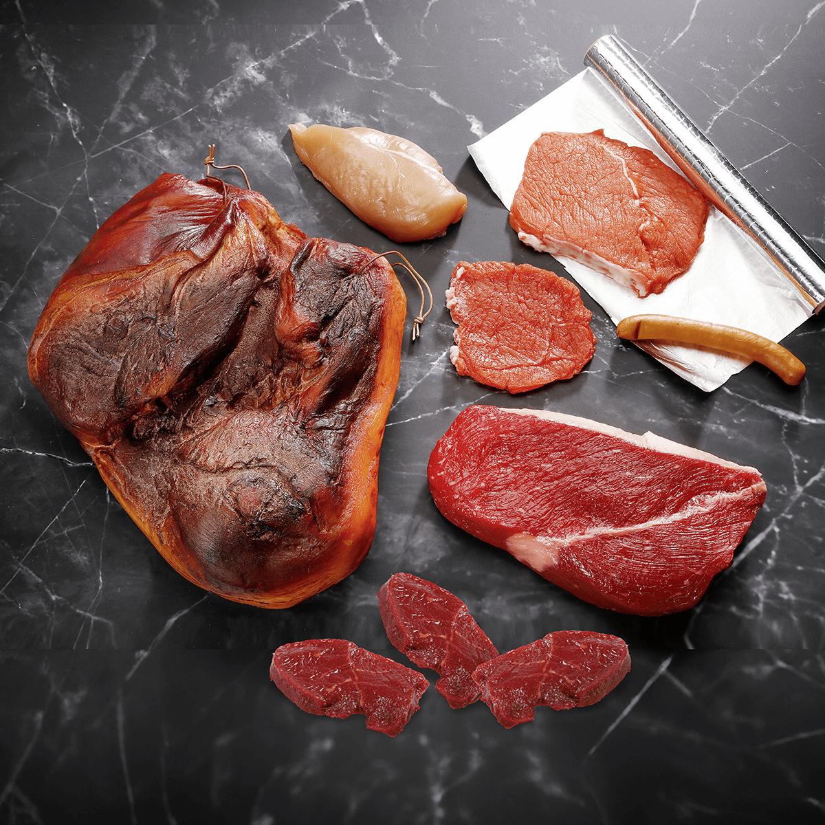 Viande de bœuf crue factice 26 cm - 5