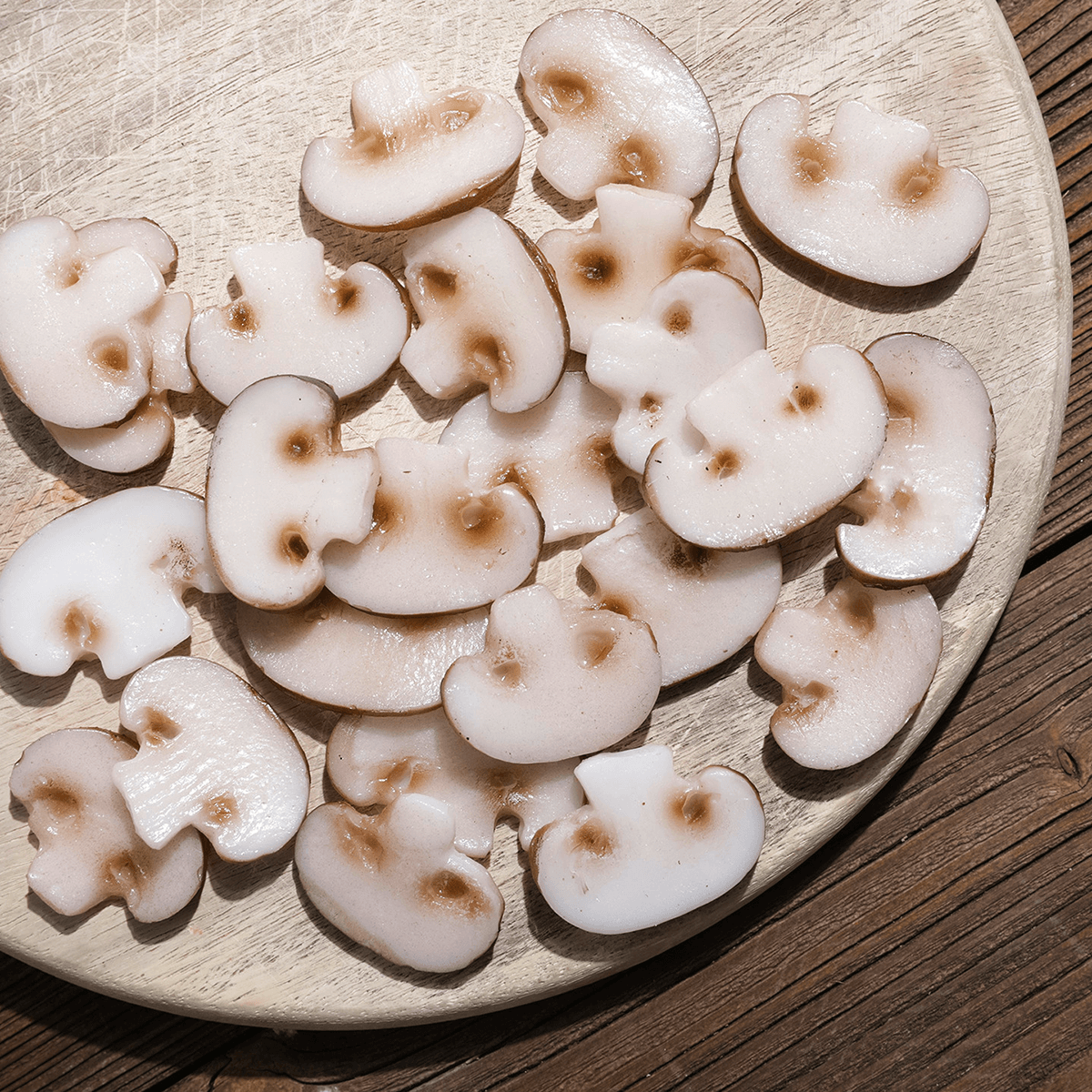 Champignon-Scheiben Lebensmittel-Attrappe, 12 Stück - 3