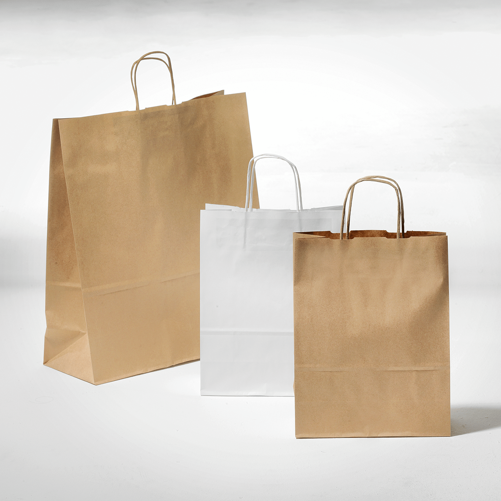 Paper carrying bag, brown, size 2: 41 x 32 + 10 cm - 1 Paper carrying bag, brown, size 2: 41 x 32 + 10 cm - 1
