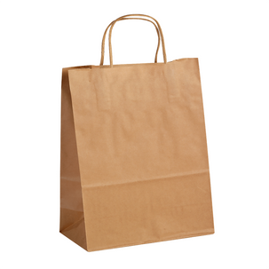 Sac en papier, brun, dim. 2 : 41 x 32 + 10 cm