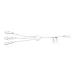 Câble de distribution triple pour système professionnel LED, blanc