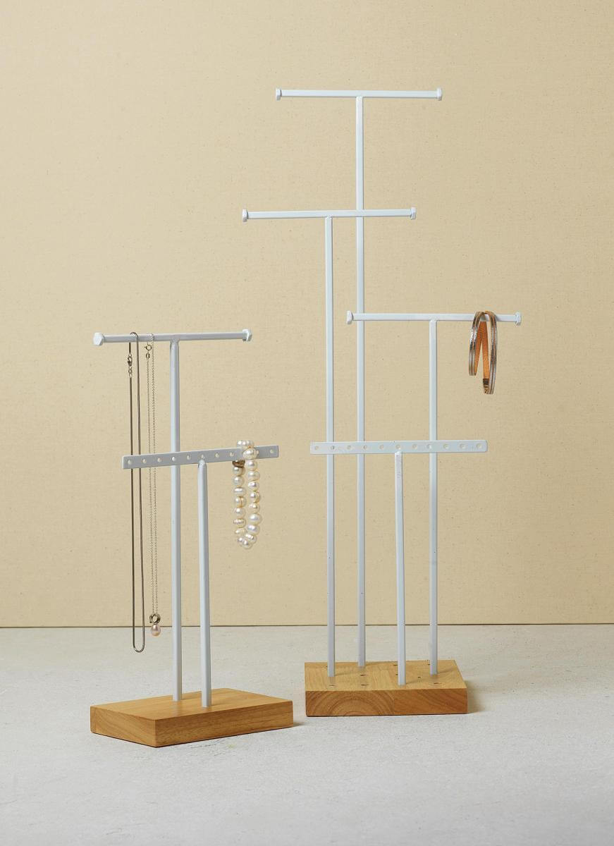 Schmuckständer, T-Ständer 2tlg., 32 cm hoch - 1 Schmuckständer, T-Ständer 2tlg., 32 cm hoch - 1