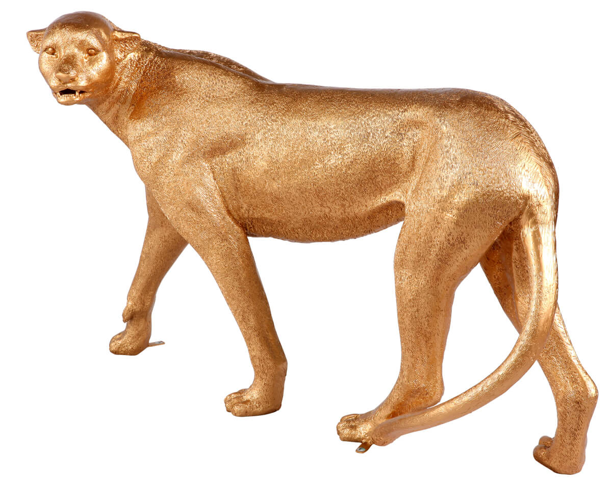 Guépard doré 110 cm de long sans taches - 2
