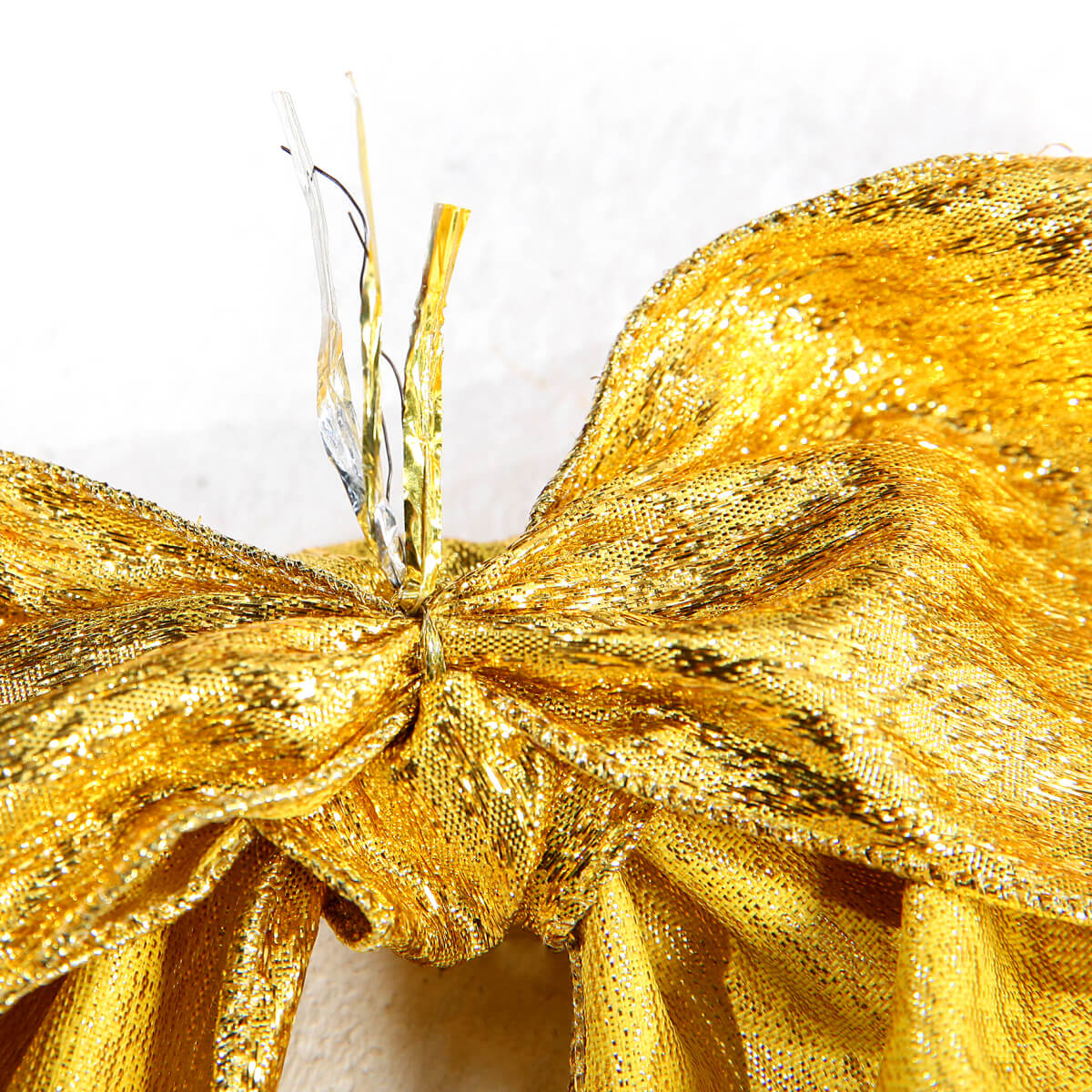 Deko Schleife gold 20 cm breit, 10er Pack - 7