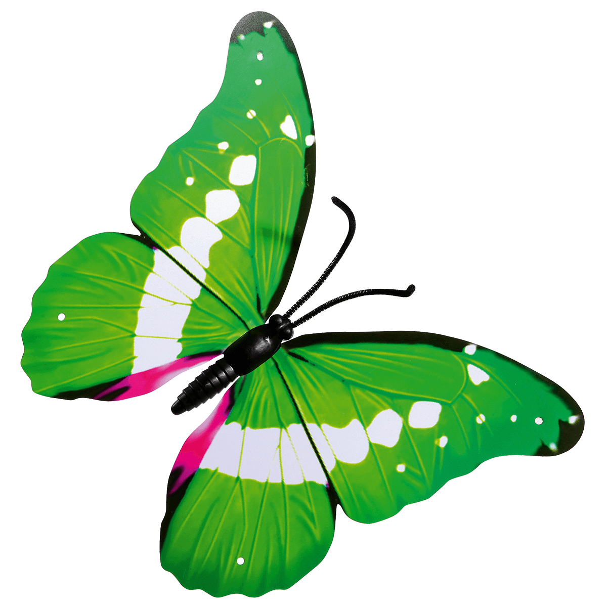 Mariposas decorativas verde 40 cm 3 piezas - 1