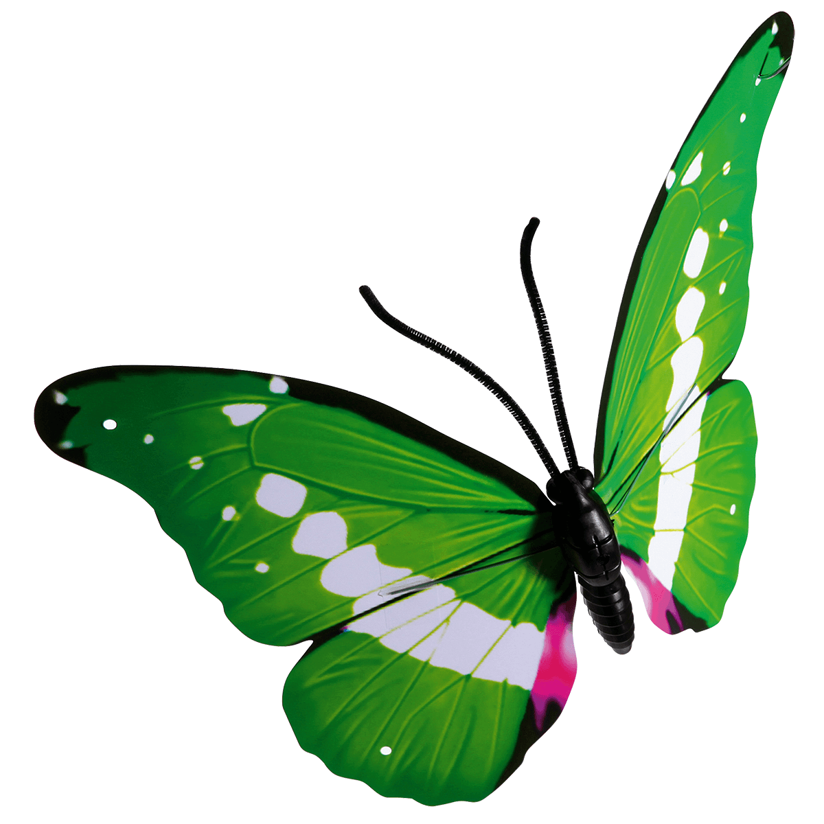 Mariposas decorativas verde 40 cm 3 piezas - 2