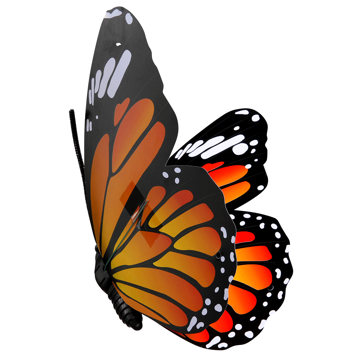 Mariposas decorativas naranja 40 cm 3 piezas - 4