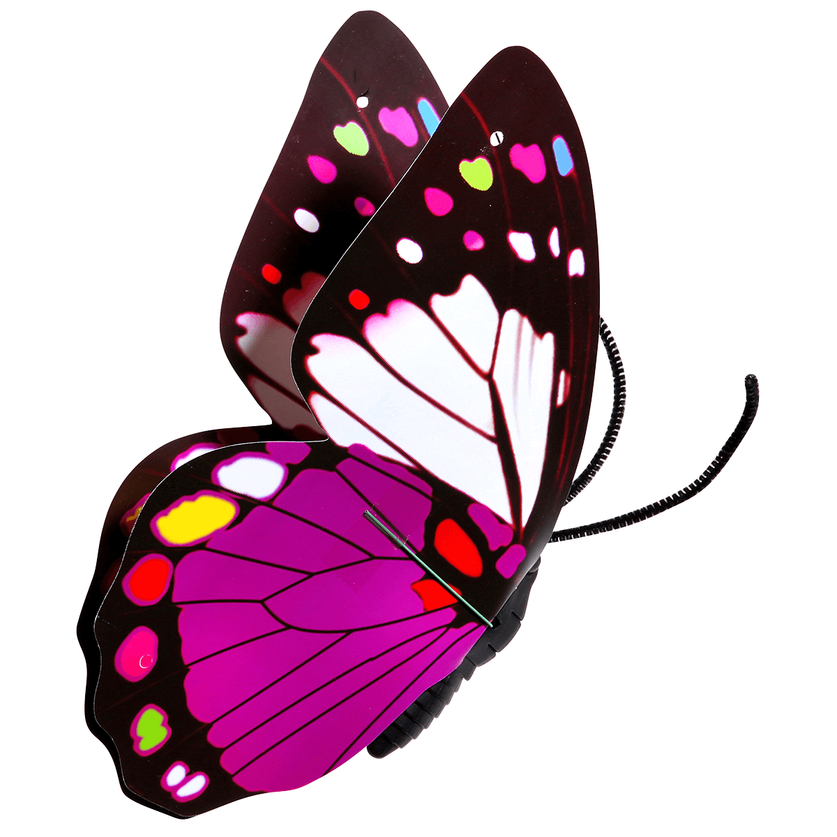 Papillons déco mauves 40 cm 3 pces - 3