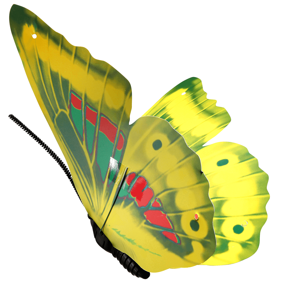 Deko-Schmetterlinge gelb 40 cm 3 Stück - 2