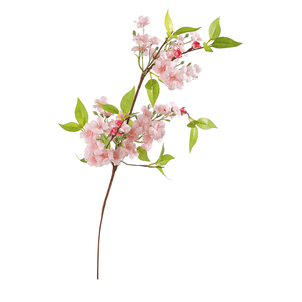 Artificial pink cherry blossom branch pink 65 cm - 0