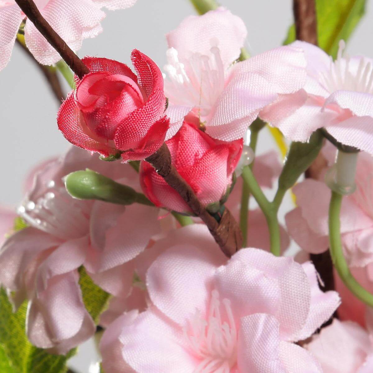 Artificial pink cherry blossom branch pink 65 cm - 2