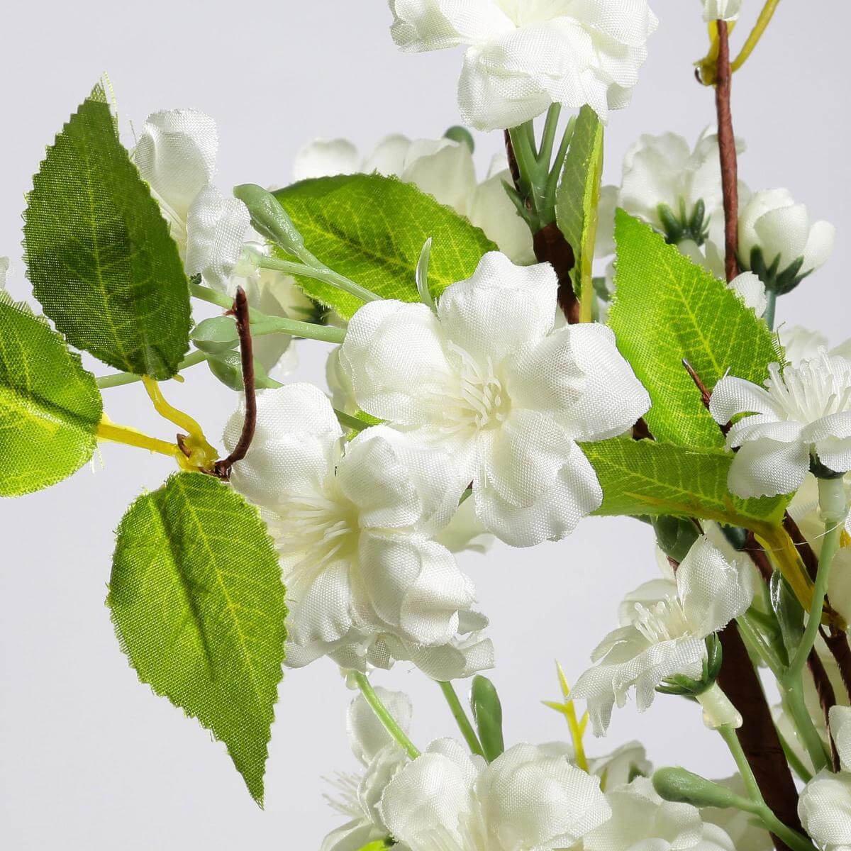 Artificial cherry blossoms branch white 65 cm - 2