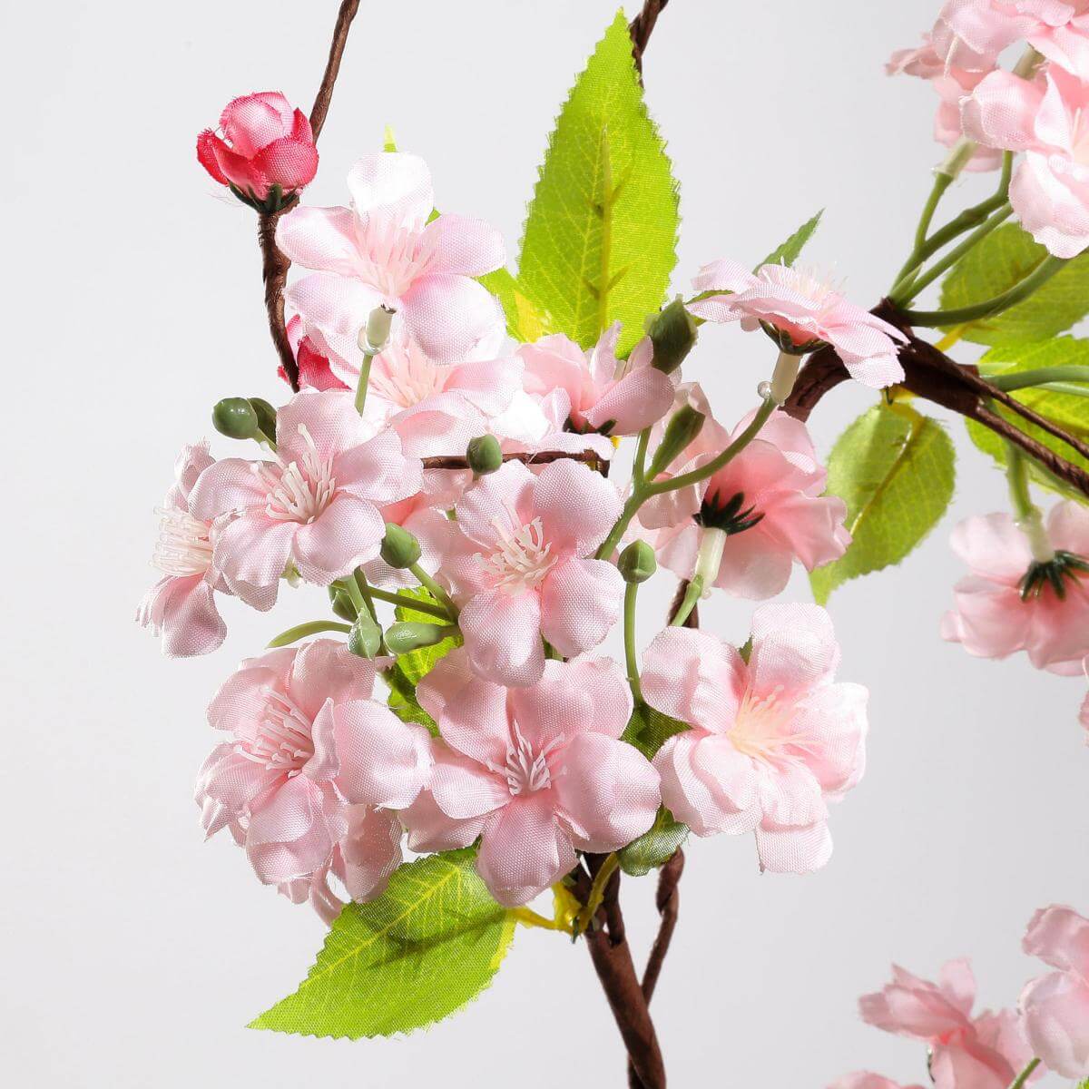 Artificial cherry blossoms garland pink, 110 cm - 1