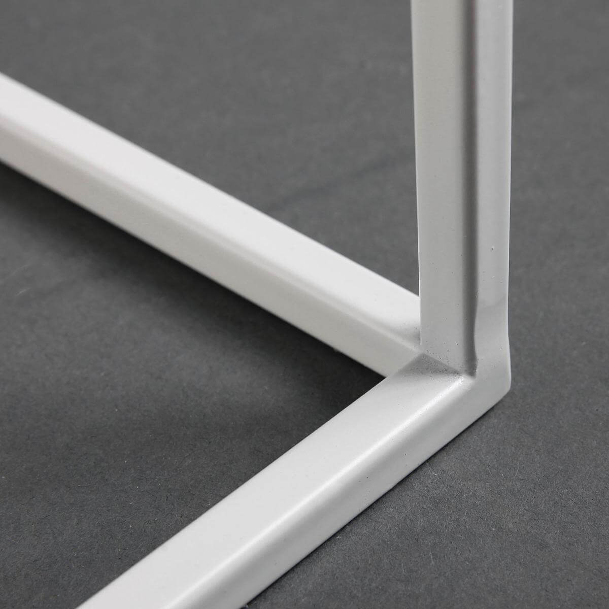 Lot de tables en métal blanches 4 pces - 1
