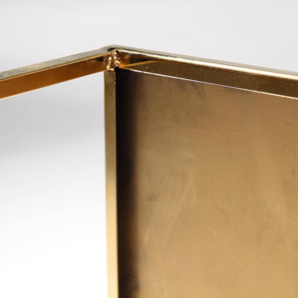 Metall-Tisch 45 x 45 cm, gold - 2