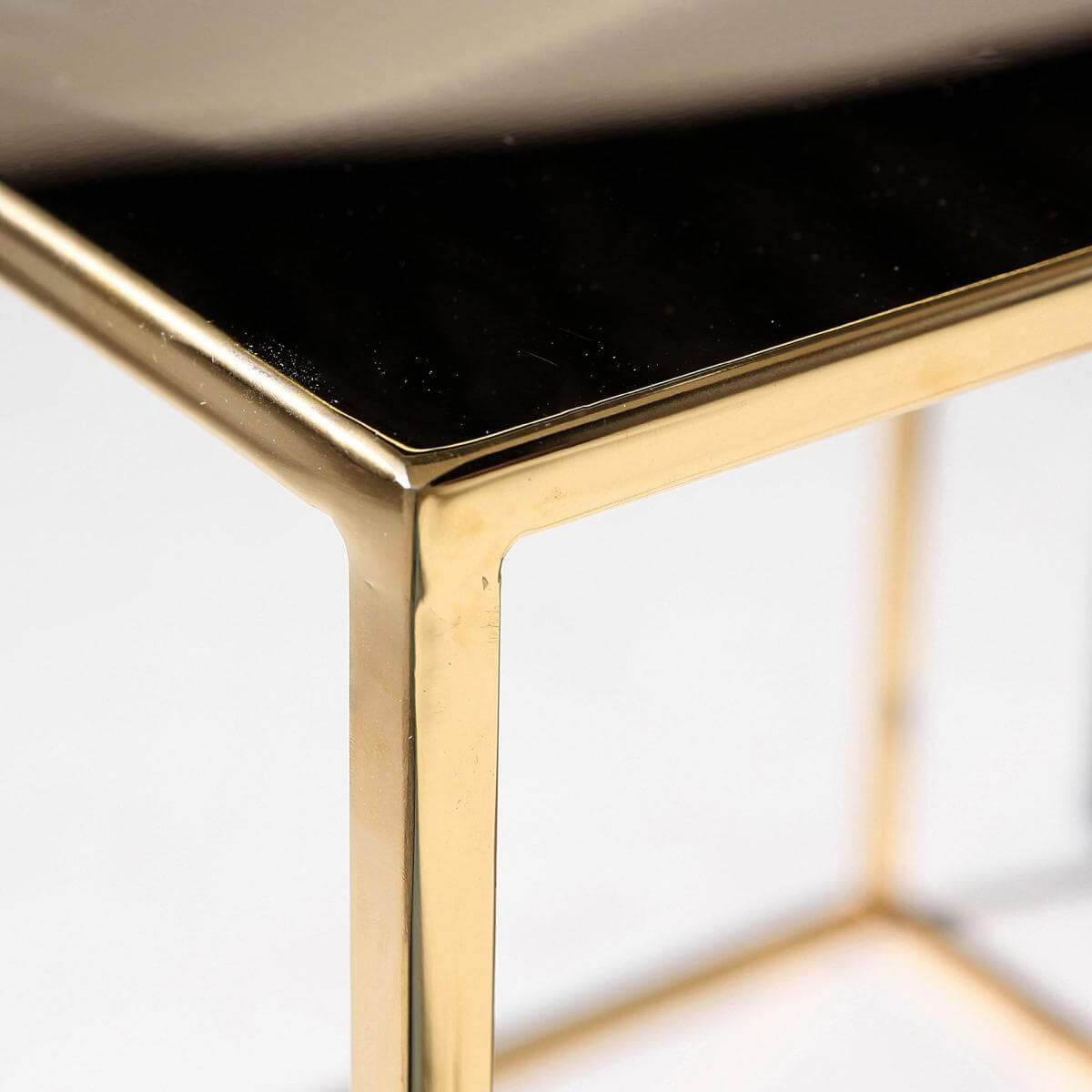 Metall-Tisch 45 x 45 cm, gold - 1