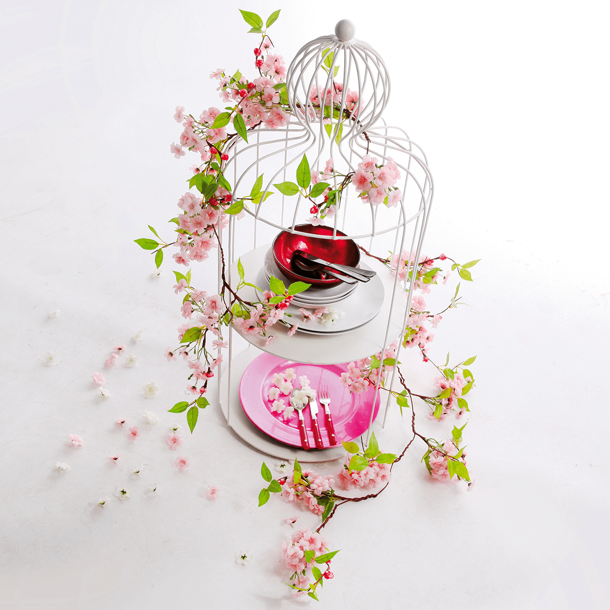 Decorative cherry blossoms for scattering, white - 6