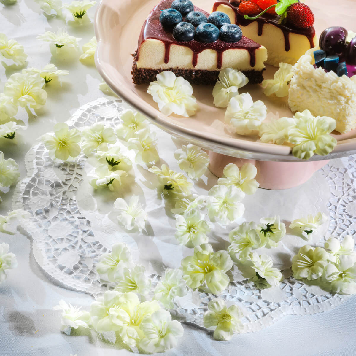 Decorative cherry blossoms for scattering, white - 4
