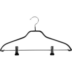 Cintre avec pinces anti-glisse 40 cm, noir, 1 carton de 50 pces