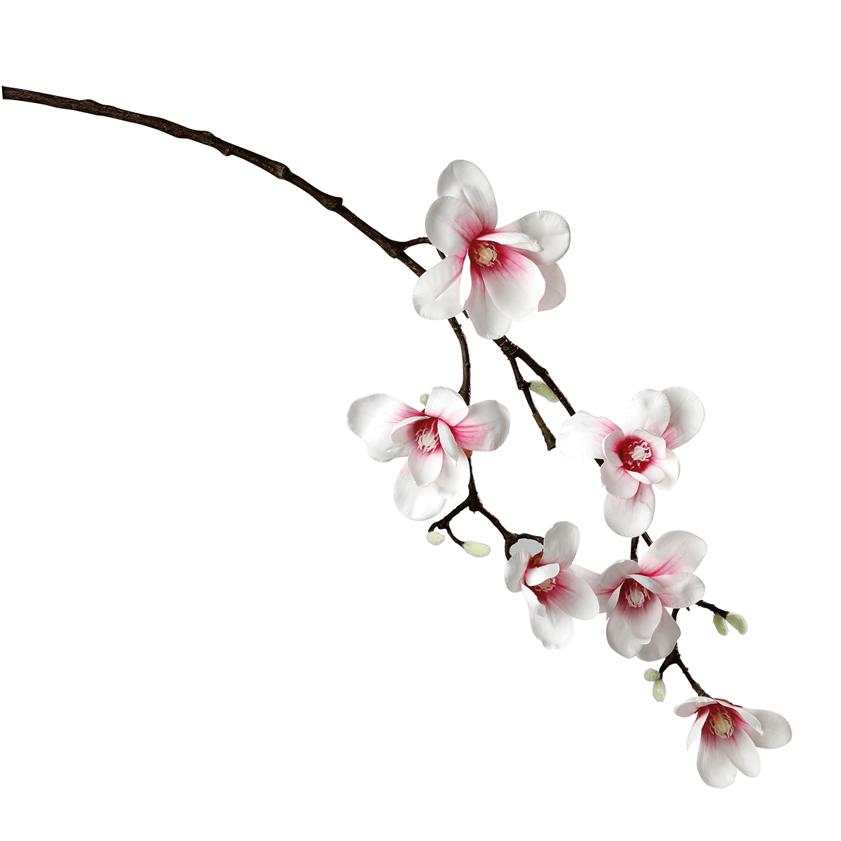 Artificial Noble branche de magnolia, rose, 100 cm - 1