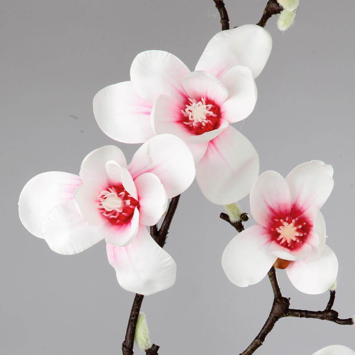 Artificial Noble branche de magnolia, rose, 100 cm - 2