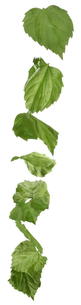 Guirnalda artificial de hojas de abedul 160 cm - 4