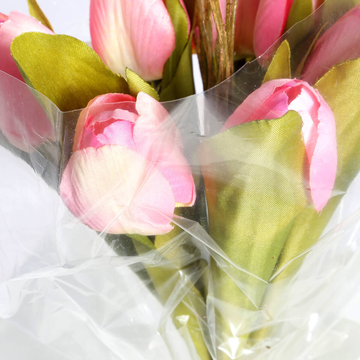 Artificial tulip bouquet pink, 30 cm - 1