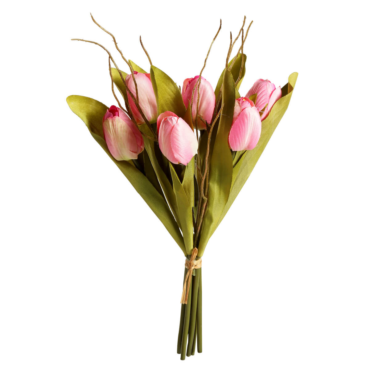 Artificial tulip bouquet pink, 30 cm - 2