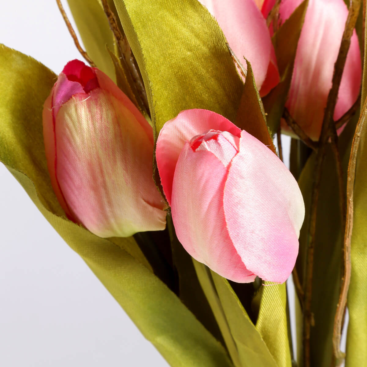 Artificial tulip bouquet pink, 30 cm - 3